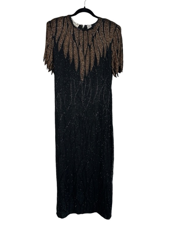 Scala Dresses & Skirts - SCALA Vintage Silk Beaded Dress Size L